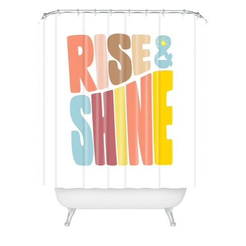 Phirst Rise Shine Sun Shower Curtain, Sun Shower Curtain