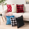 PAVILIA Set of 2 Pom Pom Throw Pillow Covers, Decorative Pompom Fringe Square Cushion Cases for Couch Sofa Bed - 3 of 4