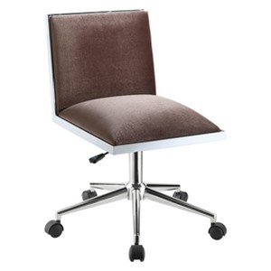 Lipton Contemporary Leatherette Office Chair Brown - ioHOMES