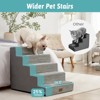 Cozy Kiss 5-Tier Extra-Wide Foam Pet Steps, Non-Slip Dog Stairs for High Beds & Sofas with Removable Washable Cover - 2 of 4