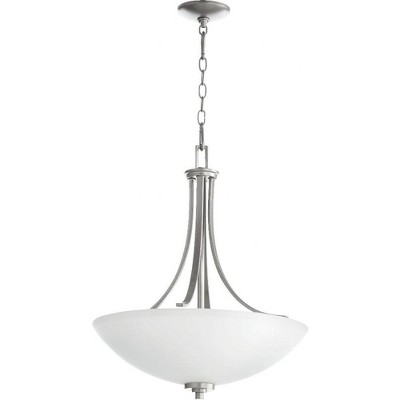 Quorum Lighting Reyes 4-Light Pendant, Classic Nickel, 19.5W, 24H