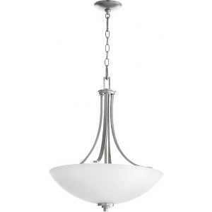 Quorum Lighting Reyes 4-Light Pendant, Classic Nickel, 19.5W, 24H - 1 of 1