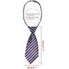 Elerevyo Women's Adjustable Stripe Plastic Clip Closure Bow Tie One Size - 2 of 4
