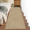 Washable Area Rug Soft Rugs for Living Room Modern Striped Non Slip Rug Geometric Checkered Foldable Print Mat - 3 of 4