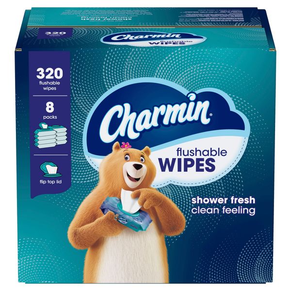 Charmin Flushable Wipes – 8pk/40ct  .99 (alt=