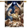 Briarwood Lane Christmas House Flag 40x28 For Outdoor Christ Is Born For Christmas House Flag - 2 of 4