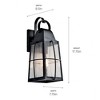 Kichler Lighting Tolerand 1 - Light Wall Light in  Textured Black - 4 of 4