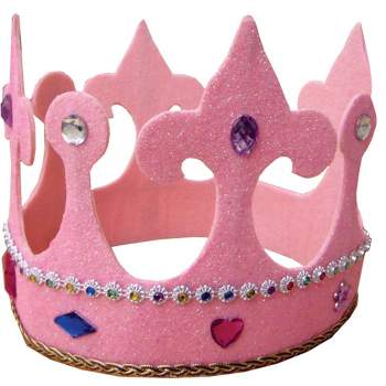 Dress Up America Pink Princess Crown for Kids - One Size Fits Most