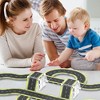 PICASSO-TILES Race Track Highway Magnetic Tiles for Kids, 16PCS Construction STEM Building Blocks Educational Toy - 3 of 4