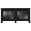 vidaXL Radiator Cover Black 67.7"x7.5"x32.1" MDF - 3 of 4