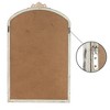 Kowtko Vintage Arched Wall Mirror, Carved Solid Wood Frame, Wall-Mounted Mirror for Home Decor- The Pop Home - 4 of 4