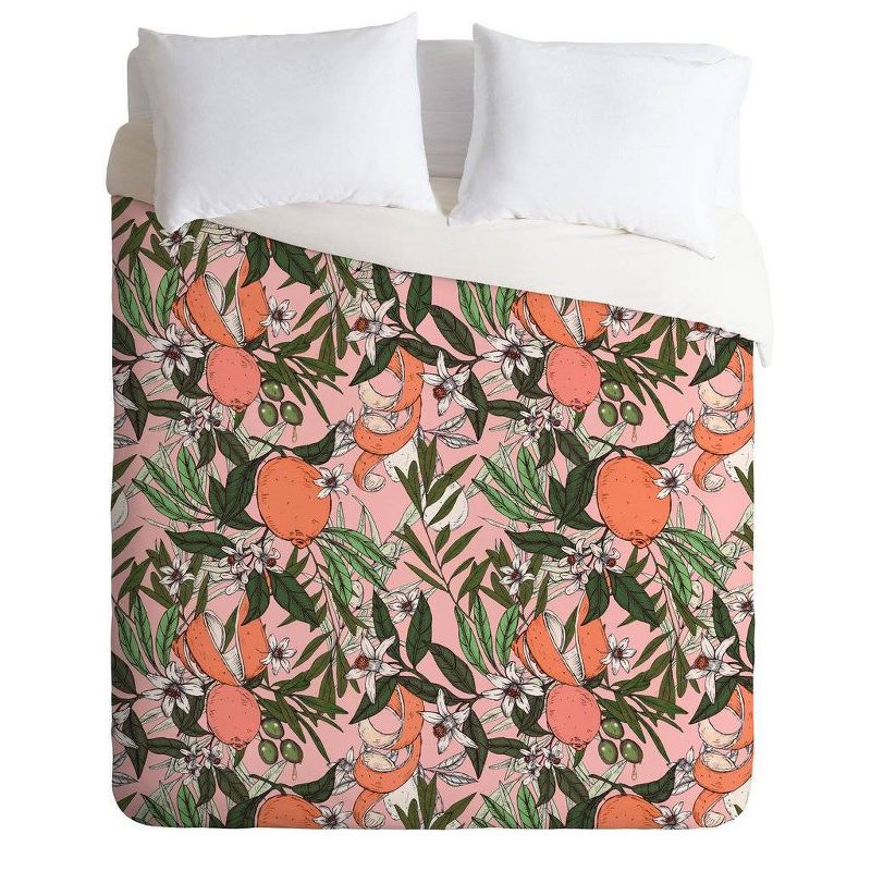 Marta Barragan Camarasa Olives in the Flowers Comforter & Sham Set - Deny Designs, 1 of 8