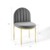 Modway Isla Channel Tufted Performance Velvet Dining Side Chair - 2 of 4