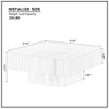 Kumasinova 31.5" Handmade Drum Coffee Table with Storage,Square End Table with MDF Pedestal,Modern Center Table for Living Room - 2 of 4