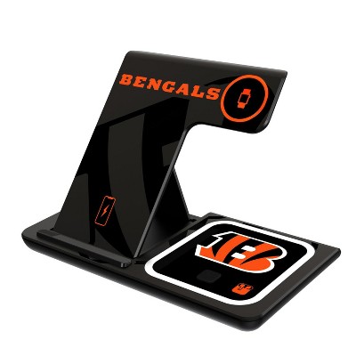 Keyscaper Cincinnati Bengals Monocolor Tilt 15-Watt 3 in 1 Charging Station