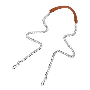 Unique Bargains Metal Corrosion-Resistant PU Leather Purse Flat Chain Strap - 1 of 4