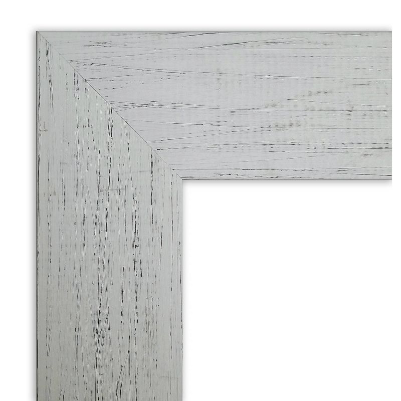 30&#34; x 30&#34; Non-Beveled Shiplap White Wood Wall Mirror - Amanti Art, 3 of 9