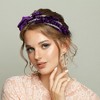 Unique Bargains Women's Fashion Faux Pearl Beaded Knotted Headbands 1 Pc - 2 of 4