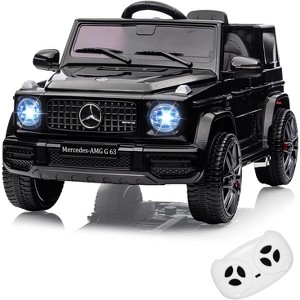 Licensed Mercedes Benz G63 Kids Car, 12V Kids Ride on Car w/Remote Control, Wheels Suspension, Safety Lock, Soft Start, Music, Electric Car for Kids - 1 of 4