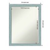 Amanti Art Sky Blue Rustic Petite Bevel Wood Bathroom Wall Mirror 26.25 x 20.25 in. - 4 of 4