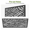Wooakway 72"H 47"W Outdoor Metal Garden Trellis Privacy Screen Lattice Panel Indoor Room Divider - 4 of 4