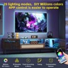 DOMETOUR 71 Inch TV Stand with LED Lights & Power Outlet, Gaming Media Console for TVs Up to 80 Inch with 2 Cabinets - 2 of 4