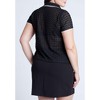 ELOQUII Women's Plus Size Textured Polo Shirt - 2 of 3