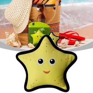 Reusable Beach Essential Sand Bag - Gentle formula protects clothing and equipment, portable yellow sandbag for family vacations outdoor activities - 1 of 4