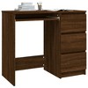 VidaXL Desk Brown Oak 35.4"x17.7"x29.9" Engineered Wood - 3 of 4