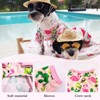 Paaaawaters Dog Jumpsuit Cute Animal Print Puppy Pajamas Soft Lightweight Post Surgery Recovery Pets Onesie - 3 of 4