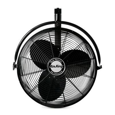 Air King 20-Inch Black Steel Wall Mounted Fan
