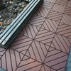 DSVIMOY 12" Patio Deck Tiles, 44pcs DIY Module Interlocking Decking Tiles, Floor Tile for Porch Poolside, Balcony, Brown, 12"*12"*0.8" - 4 of 4