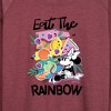 Women's - Disney - Eat the Rainbow Minnie Lightweight French Terry Wide Neck Long Sleeve Shirt - 2 of 4