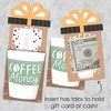 Big Dot of Happiness But First, Coffee - Cafe Themed Party Money and Gift Card Sleeves - Nifty Gifty Card Holders - Set of 8 - 3 of 4