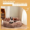 Racxily Upgraded Paw Shape Soothing Round Pet Bed - for Indoor Cats & Small/Medium Dogs, Soft, Machine Washable, Cotton - 4 of 4