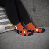 NCAA Illinois Fighting Illini Big Dot Fuzzy Sleep Soft Socks: Ankle Knit Polka Dot Design - 3 of 3