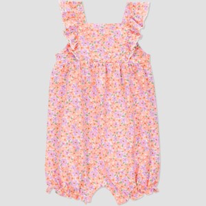 Carter's Just One You® Baby Girls' Floral Romper - Pink - 1 of 4