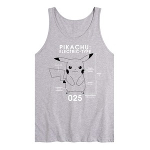 Men's - Pokémon - Pikachu Electric-Type Graphic Tank Top - 1 of 2