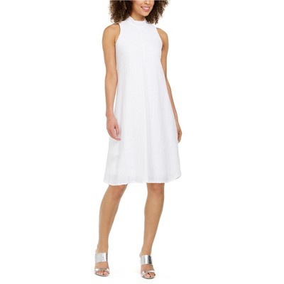 Calvin Klein Womens Textured A-line Dress