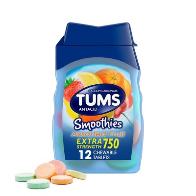 Tums Extra Strength Smoothie Assorted Fruit 
