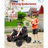 24V Ride-on Toys for Big Kids, Electric Four Wheeler with Parent Remote, Bluetooth Music, Horn, 4 Shock Absorbers, Dual 12v Batteries, Black - 3 of 4
