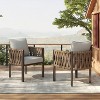 Christopher Knight Home Efraim Patio Rope Weaving Metal Club Chair with Cushion (Set of 2) - 2 of 4