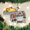 Old World Christmas Glass Blown Ornament for Christmas Tree, State of Oklahoma - 2 of 4