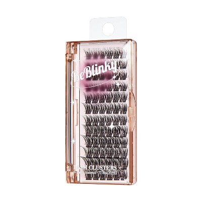 BeBlinky False Eyelash Clusters 02, 9-16 mm, Wide Band, 72pcs. - Wispy