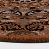 1'6"x2'6" Ornate Medallion Half-Circle Outdoor Door Mat Multicolor - Threshold™: Welcome Entryway Rug - image 3 of 4