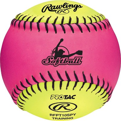 Yellow Sports Practice Softballs, 12-inch Official Size And Weight