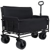 Vynxaria 3-in-1 Convertible Folding Wagon Cart ¨C 500lbs Heavy-Duty with Bench Seat for Camping, Beach, Garden - 2 of 4