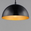 ET2 Lighting Hemisphere 1 - Light Pendant in  Gloss Black/Gold - 2 of 3