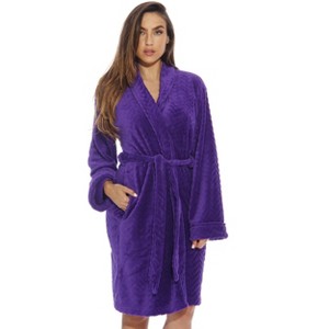 Just Love Womens Plush Solid Robe | Ladies Bathrobe - 1 of 3