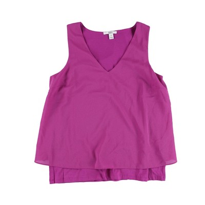 bar III Womens Woven Knit Tank Top